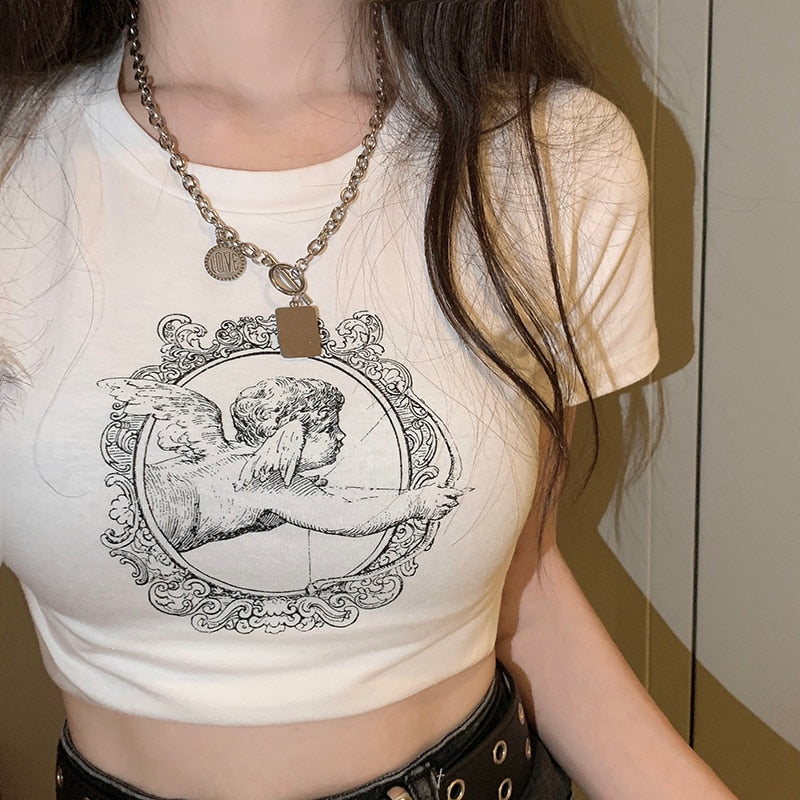 Graphic Cupid Mirror T-shirt