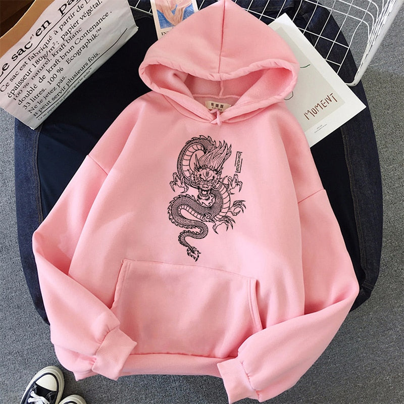 Chinese Dragon Harajuku Hoodie