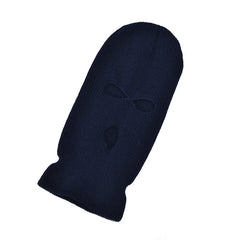 Embroidered knit Balaclava