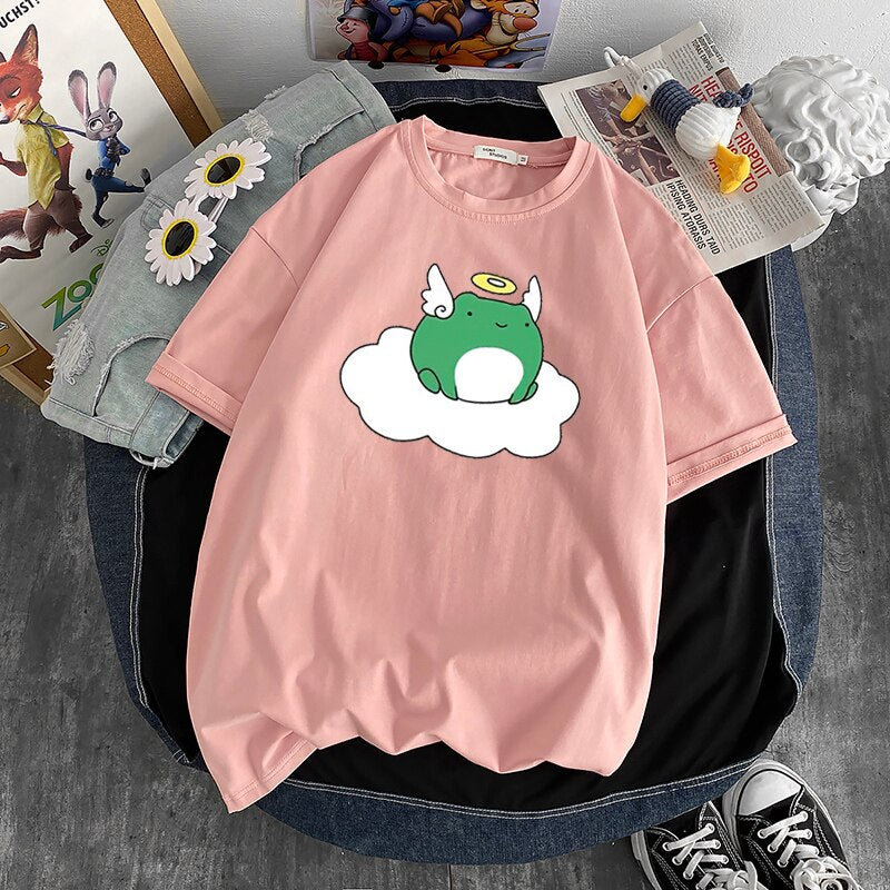 Kawaii Design Frog Angel T-shirt