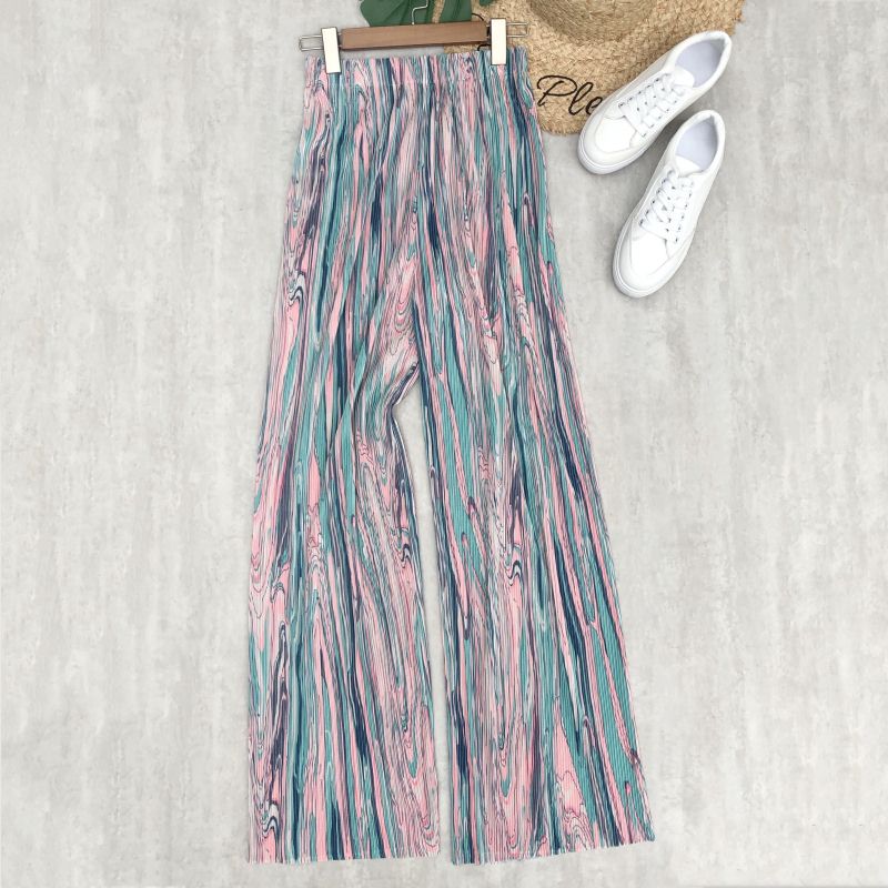 Bohemian Tie Dye Wide Leg Long Pants