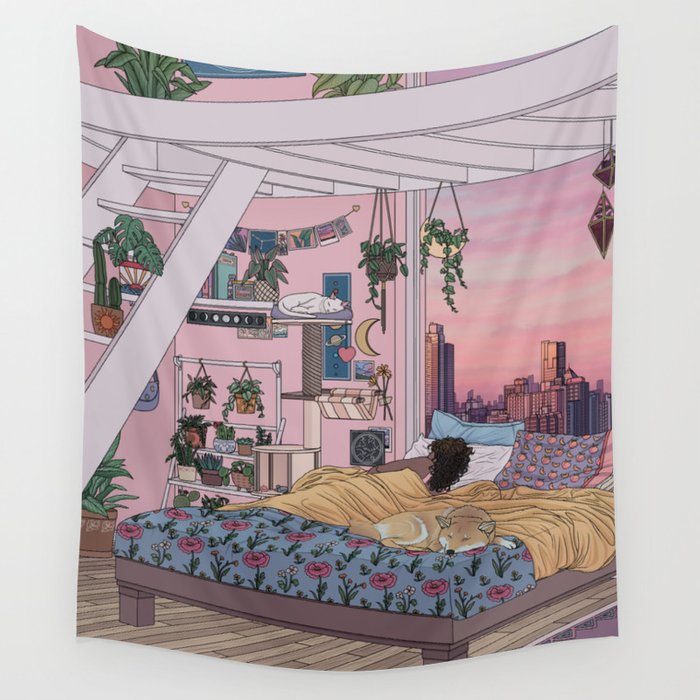 Early Morning Wall Tapestry Cover