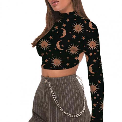 Constellation Long Sleeve Crop-Top