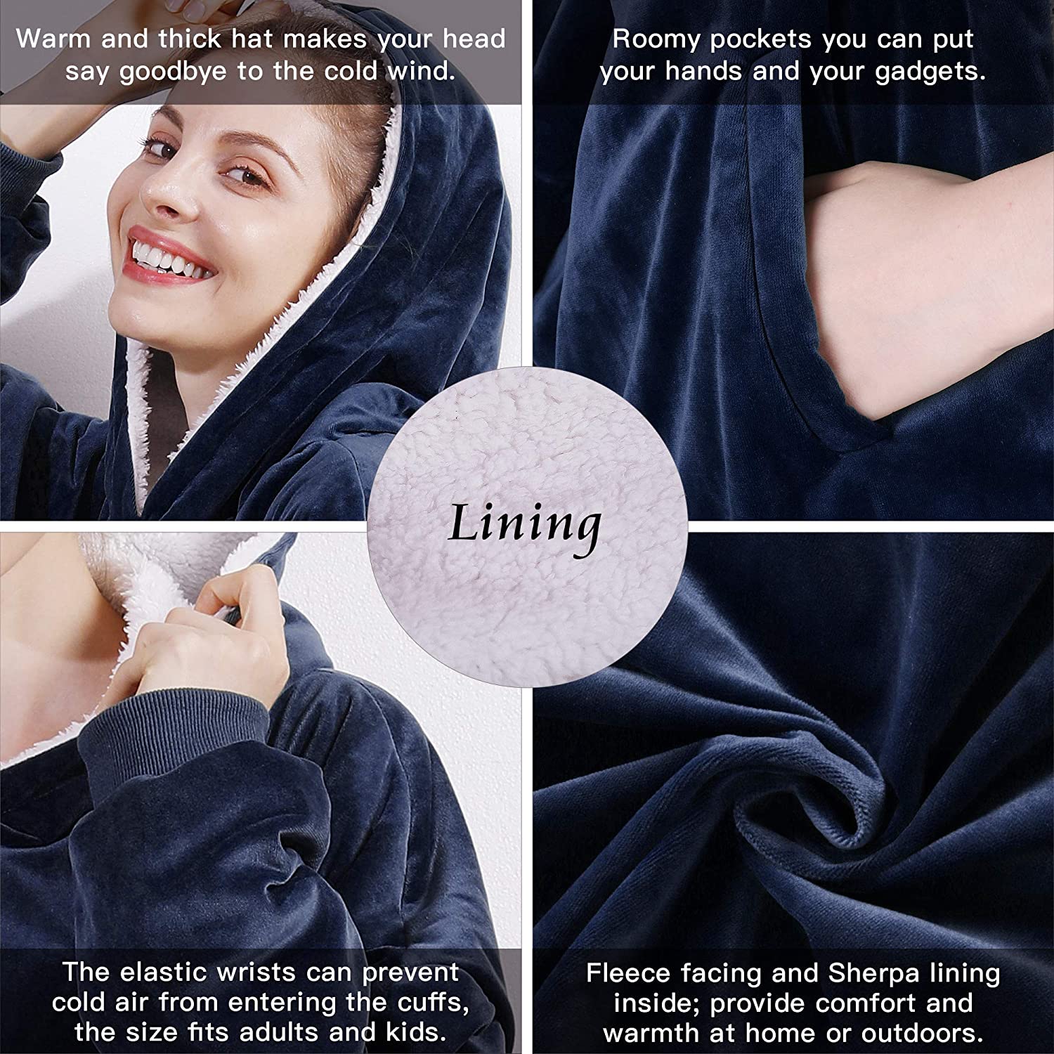 Oversize Warm Blanket Hoodie