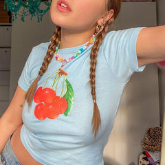 Aesthetic E-Girl Cherries Top