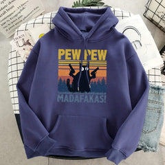 Cat Pew Pew Madafakas Hoodie