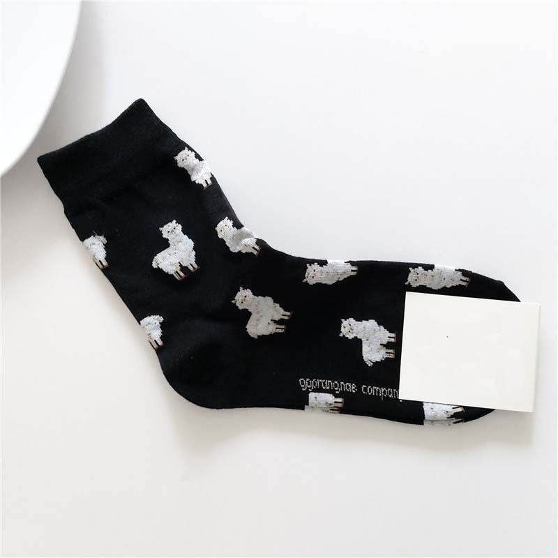 Animal Cartoon Middle Tube Socks