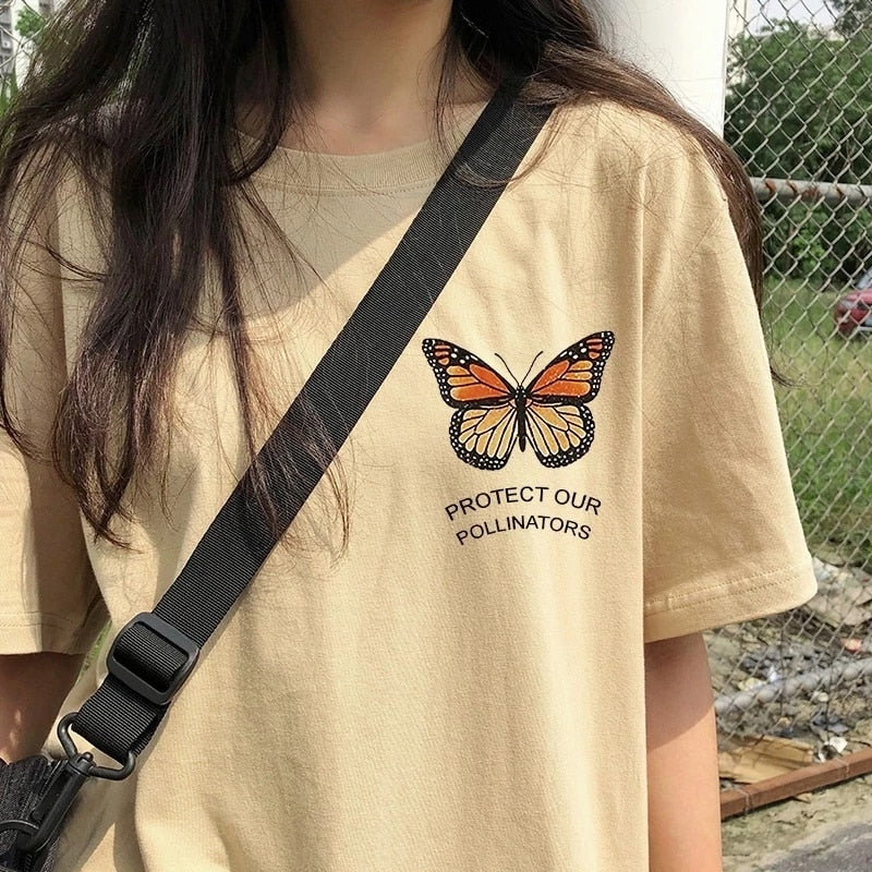 Different Color Butterfly T-Shirt