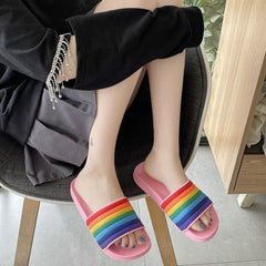 Rainbow Flat Sleepers Sandals