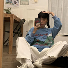 Japanese Harajuku Pullover Oversized Sweatshirt