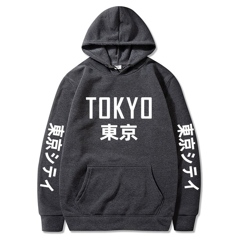 Tokyo Kanji Print Hoodie