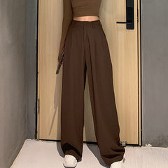 Plain Wide Leg Trouser