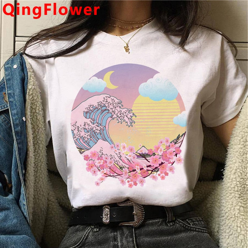 The Big Wave Style Vaporwave T-Shirt