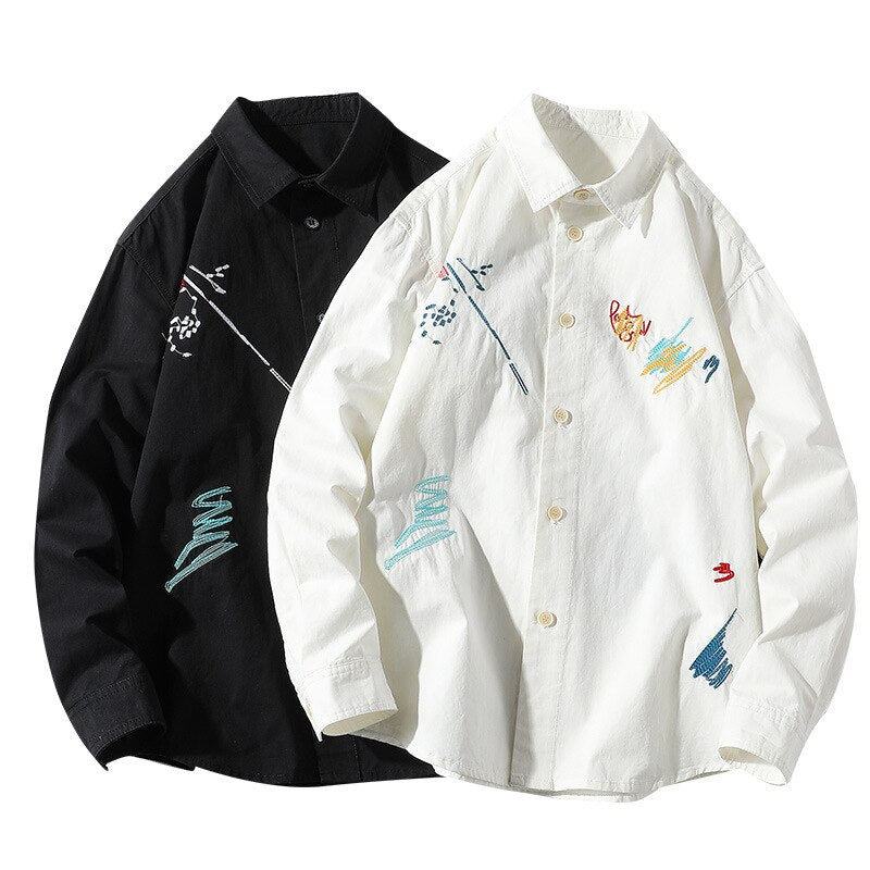 Large Embroidered Pattern Shirt