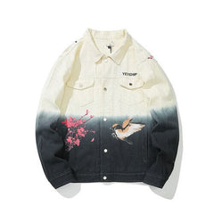 Denim Oversized Gradient Color Jacket