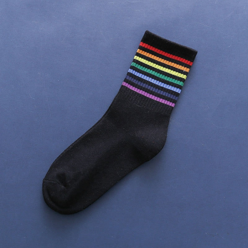 Colorful Stripes Cotton Socks