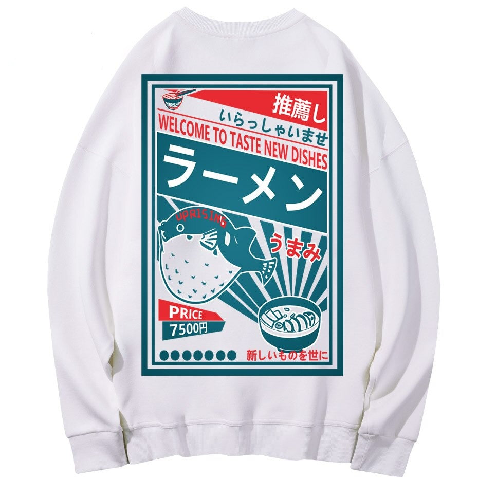 Noodle Dish Japanese Harajuku Sweatshirts