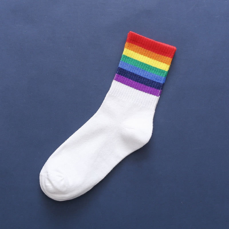 Colorful Stripes Cotton Socks