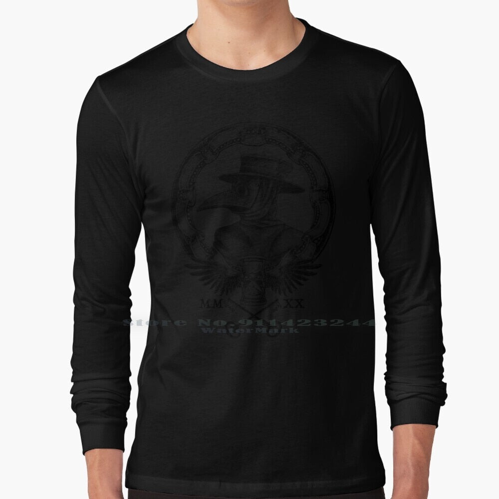 Plague Winged Hourglass Roman Mask T-Shirt