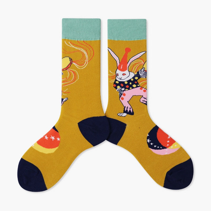 Colorful Cartoon Cotton Socks