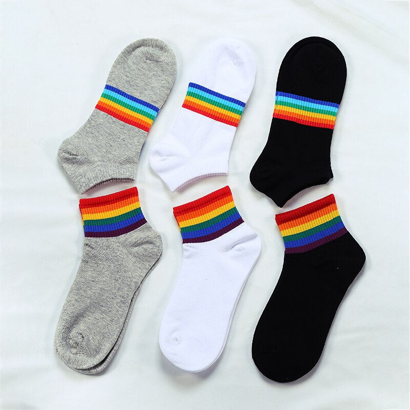 Colorful Stripes Cotton Socks