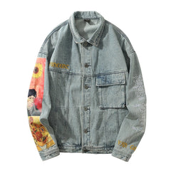 Van Gogh Vintage Denim Jacket