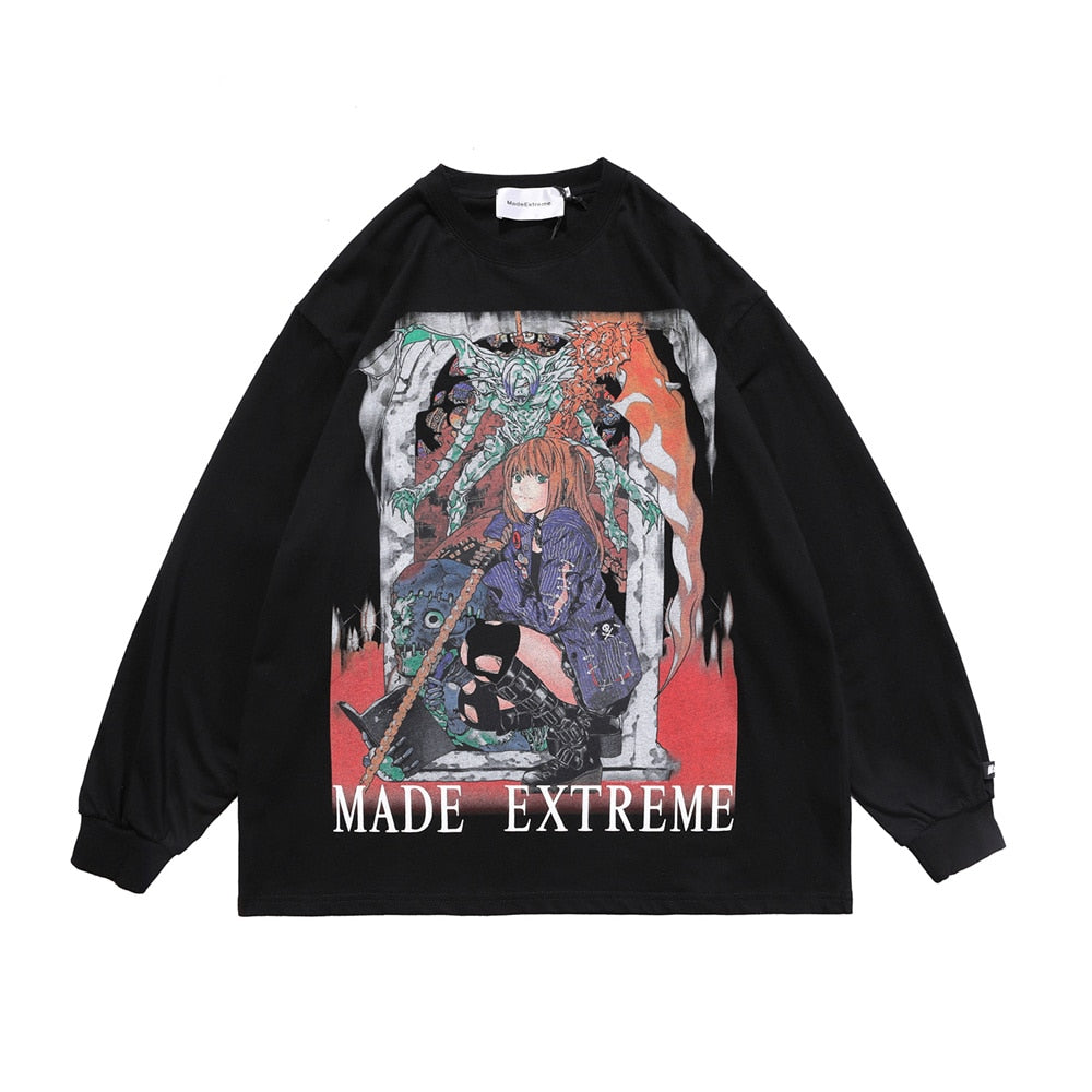 Made Extreme Hip Hop Cartoon Girl Sweatshirt