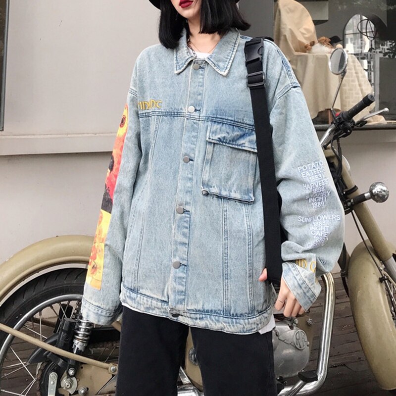 Van Gogh Vintage Denim Jacket