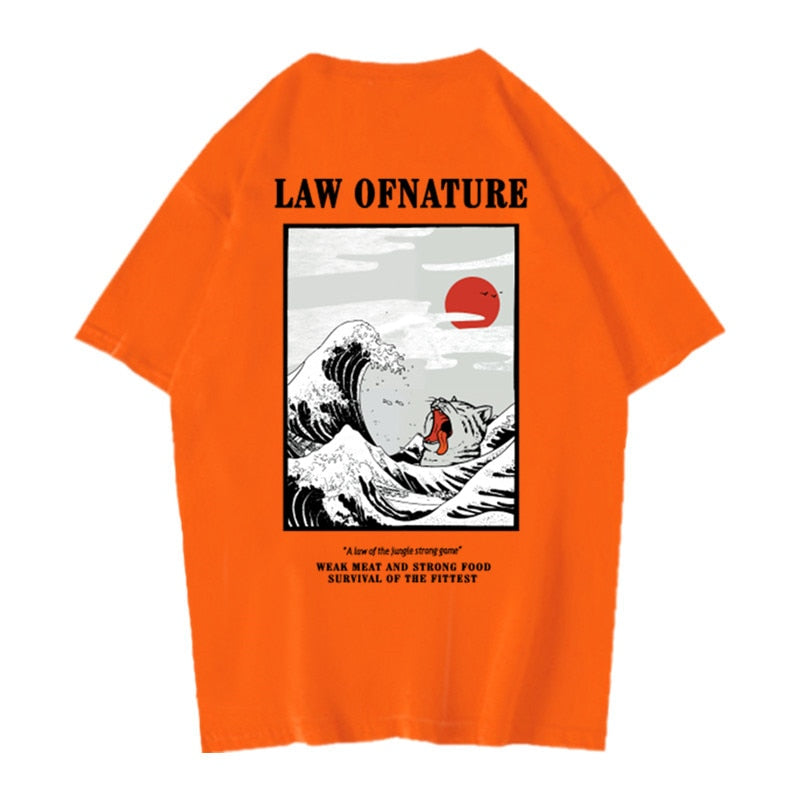 Law Of Nature The Great Wave Tshirt