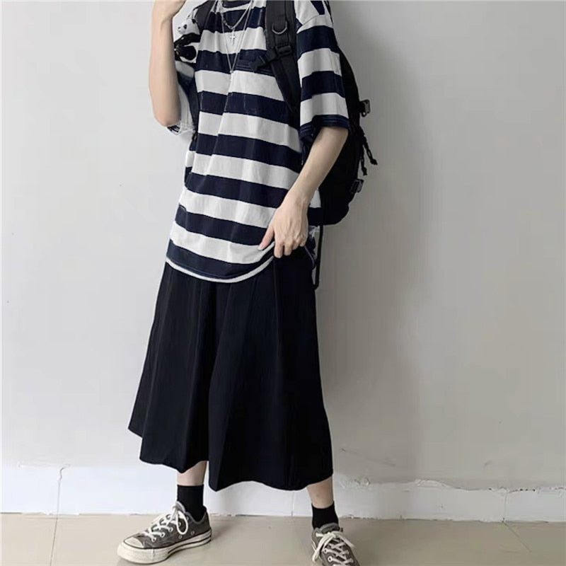 Oversize Striped Colors T-Shirt Long Sleeve