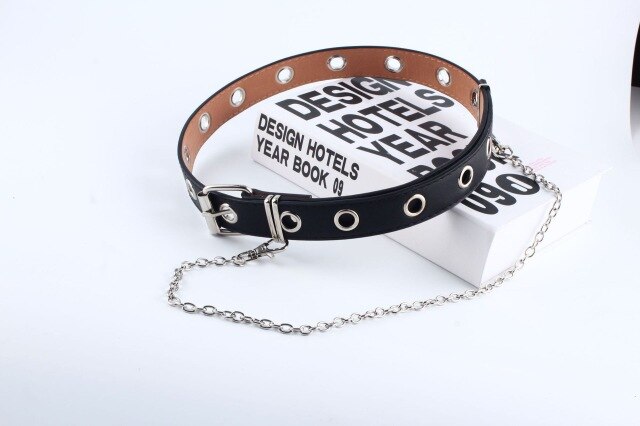 PU Leather Punk Metal Belt