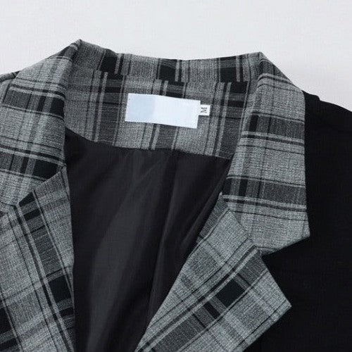 Plaid Pattern Vintage Blazer