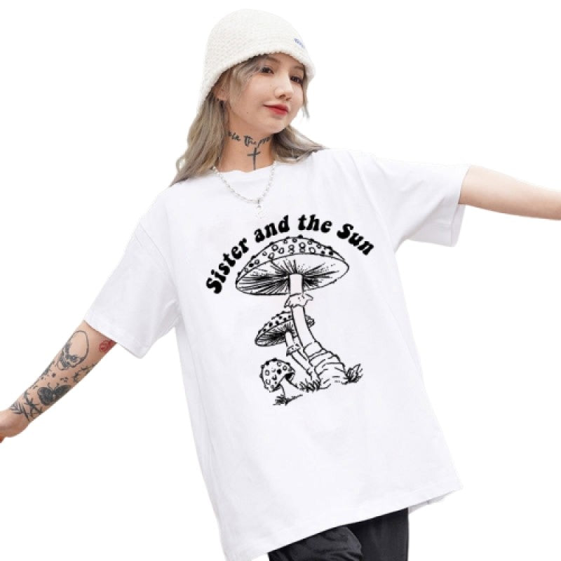 Sister And The Sun Mushroom Oversize T-shirt