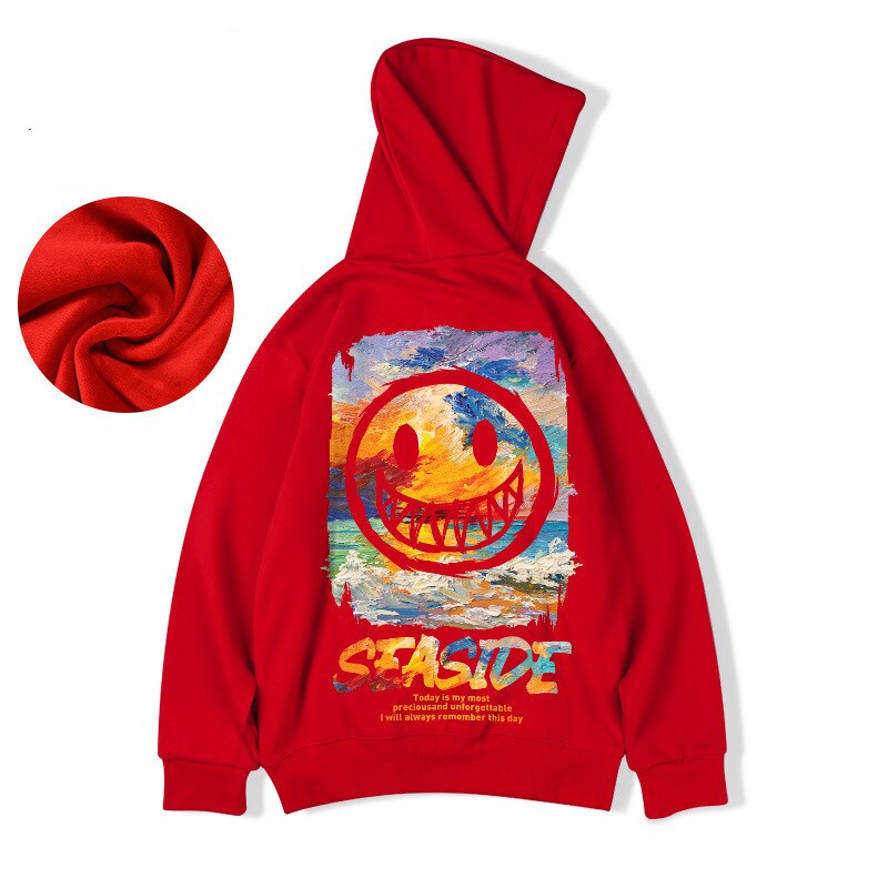 Seaside Hip-Hop Oversized Hoodie