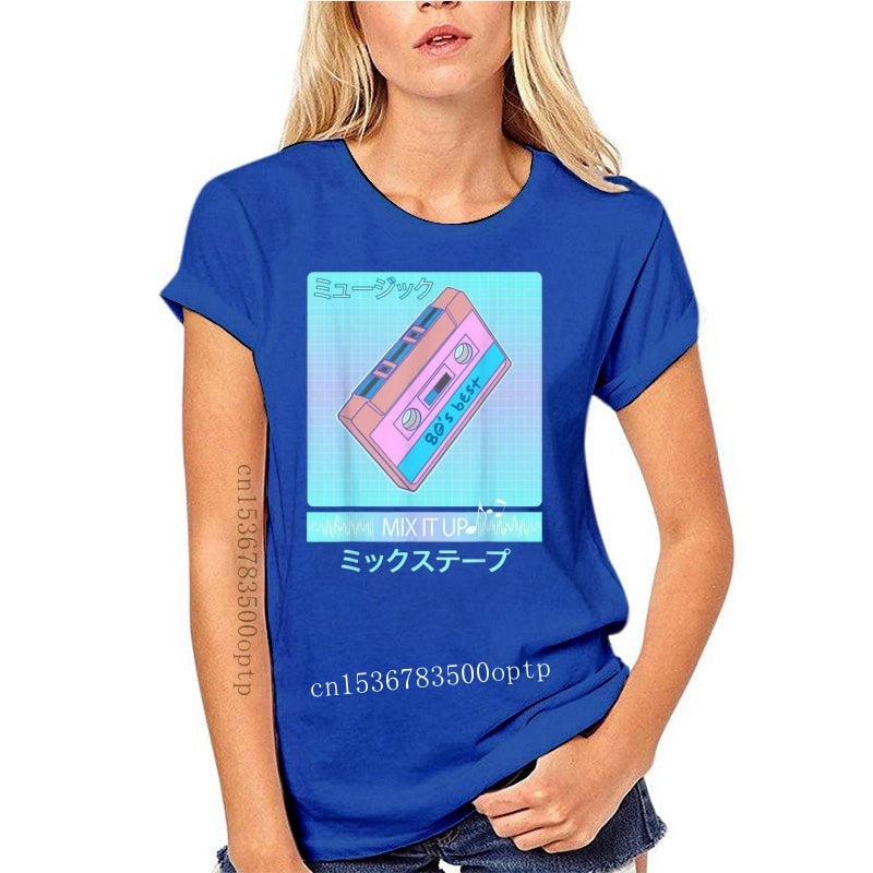 Mix Tape 90'S Japanese Aesthetic Vaporwave Women  T-Shirt