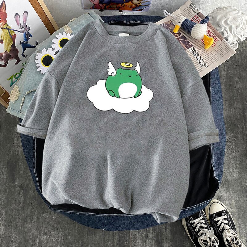 Kawaii Design Frog Angel T-shirt