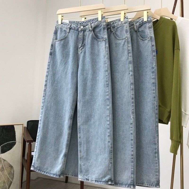 Light Blue Denim Trousers Vintage Pants