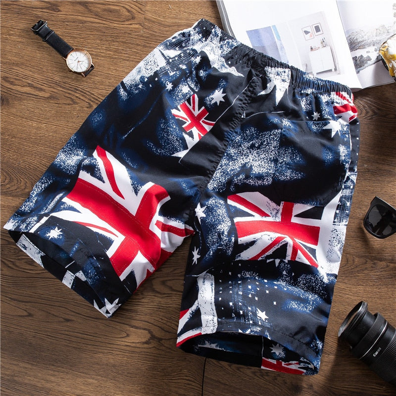 Great Britain Flag Beach Shorts