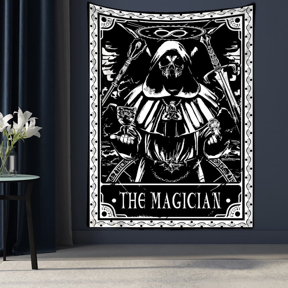 Hanging Astrology Tarot Card Tapestry Wall