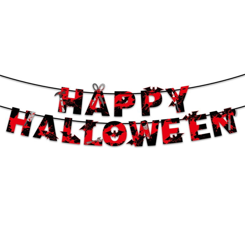 Happy Halloween Banner Decorations Halloween