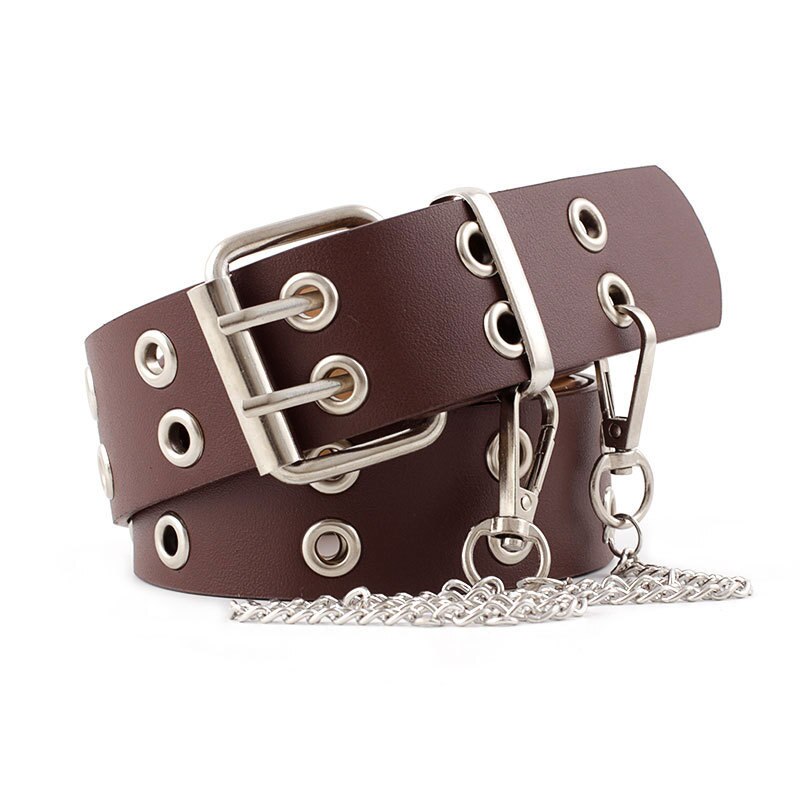 PU Leather Punk Metal Belt