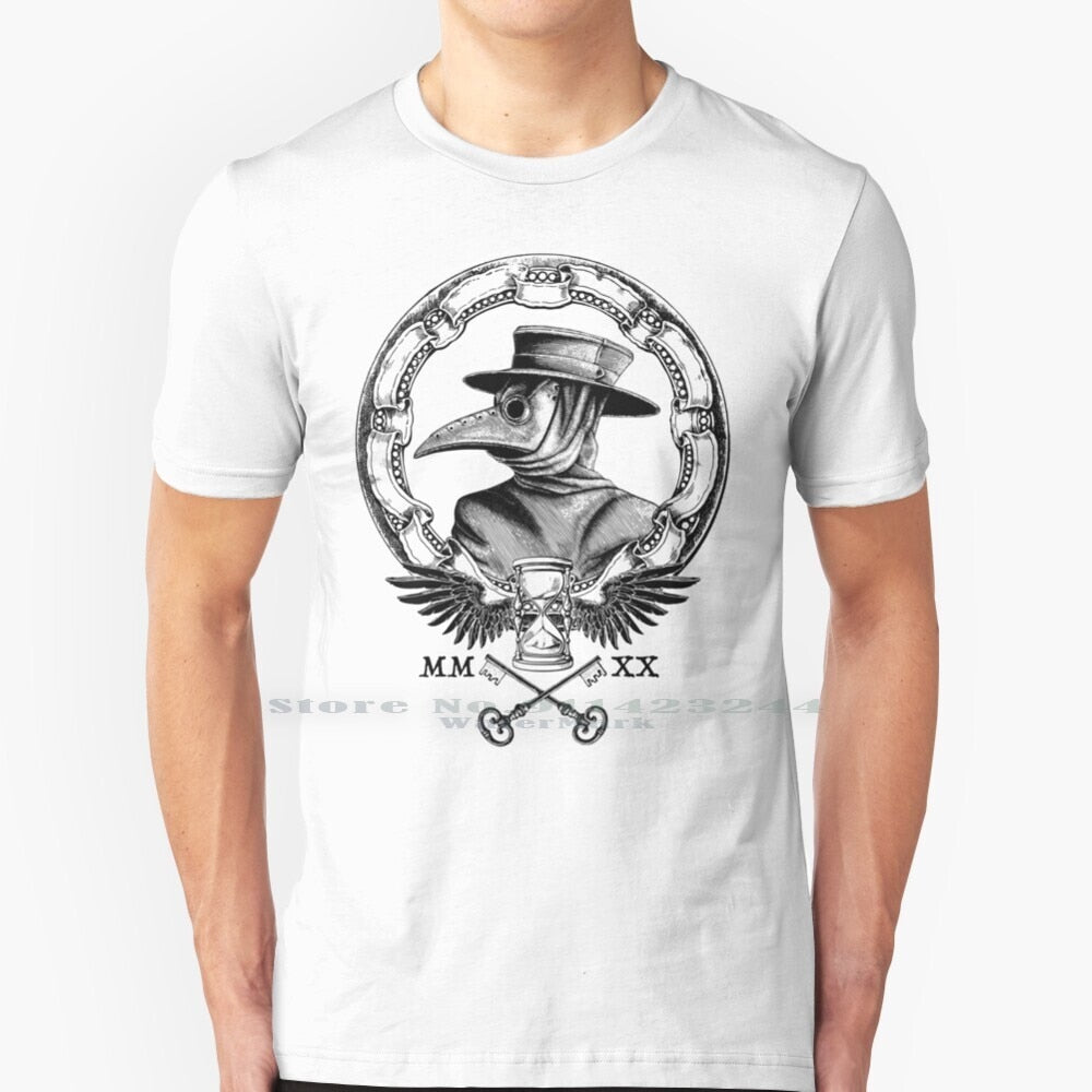 Plague Winged Hourglass Roman Mask T-Shirt