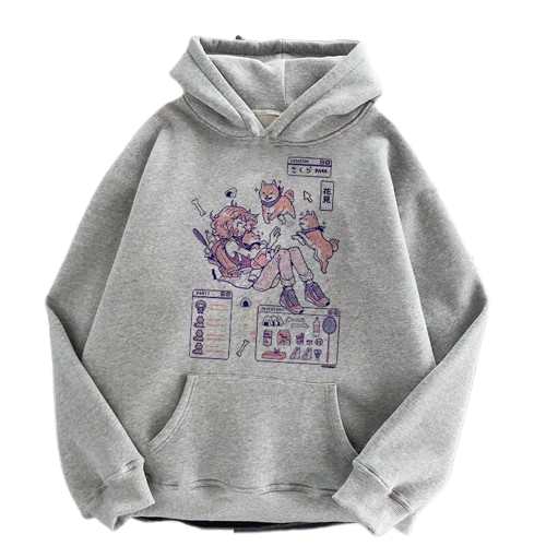 Girl Kawaii Dog Hoodie