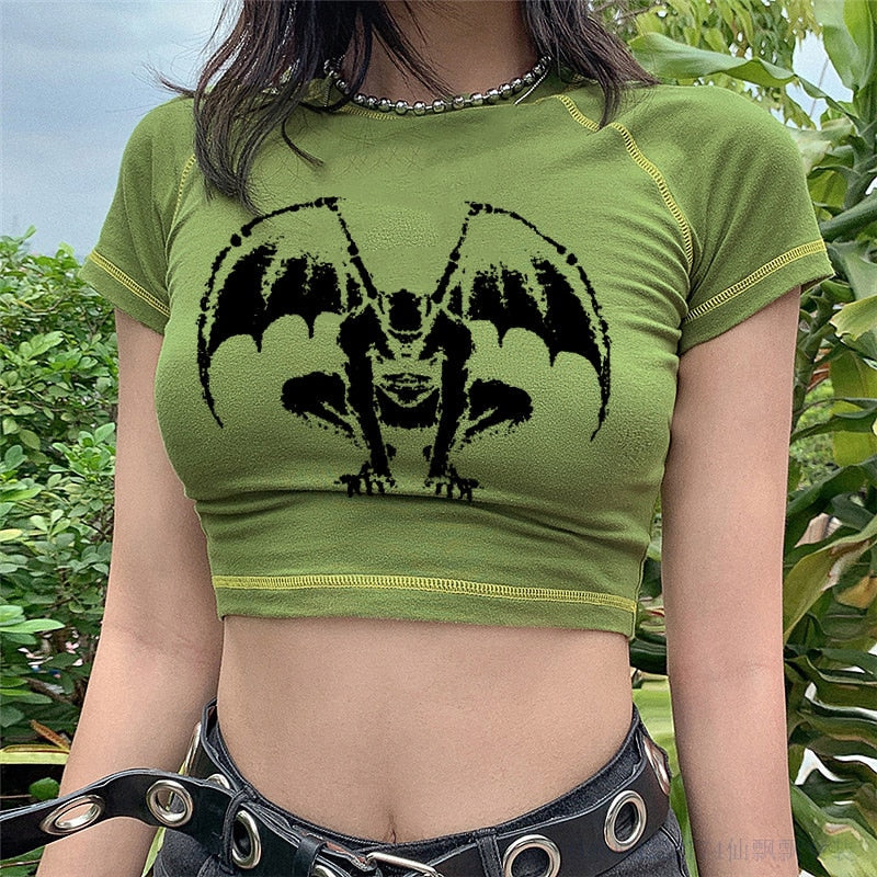 Gothic Demon Crop-Top