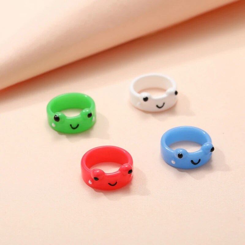 Happy Frog Plastic Ring