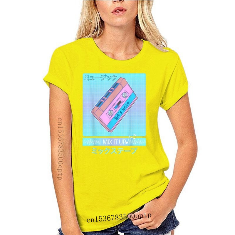 Mix Tape 90'S Japanese Aesthetic Vaporwave Women  T-Shirt