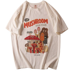 Mushroom Fan Club Retro T-Shirt