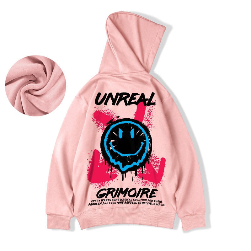 Unreal Smiley Face Oversize Hoodie