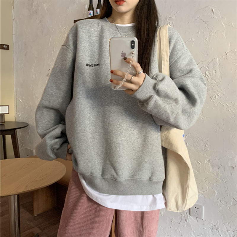 Aesthetic Plain Color Sweatshirt