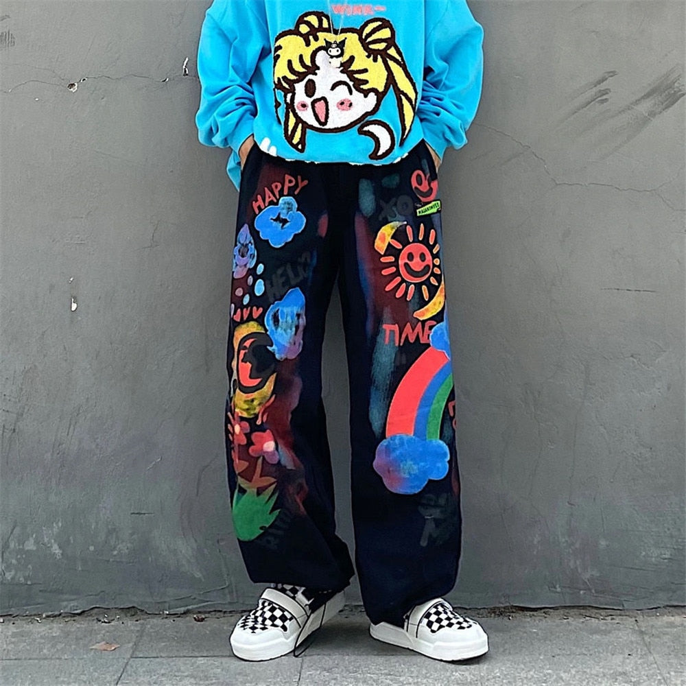 Cute Cartoon Rainbow Pants